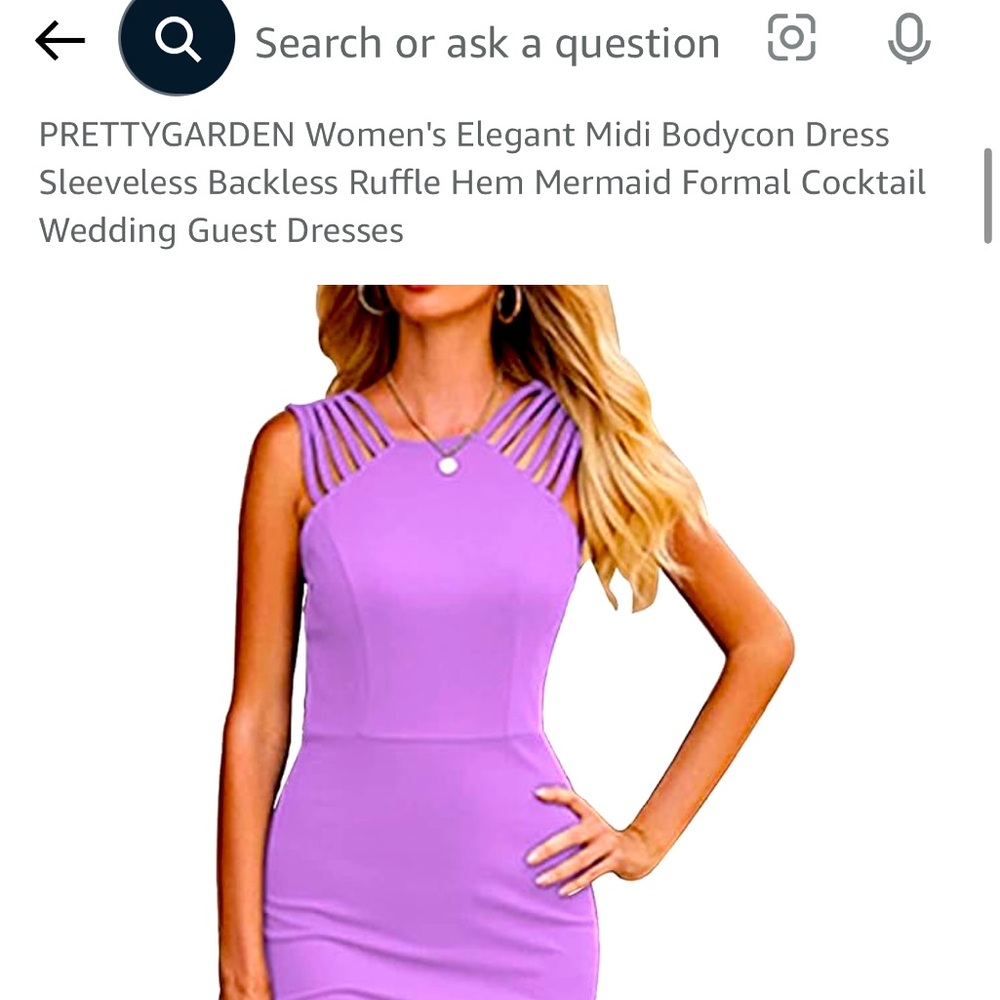 Semi formal purple dress